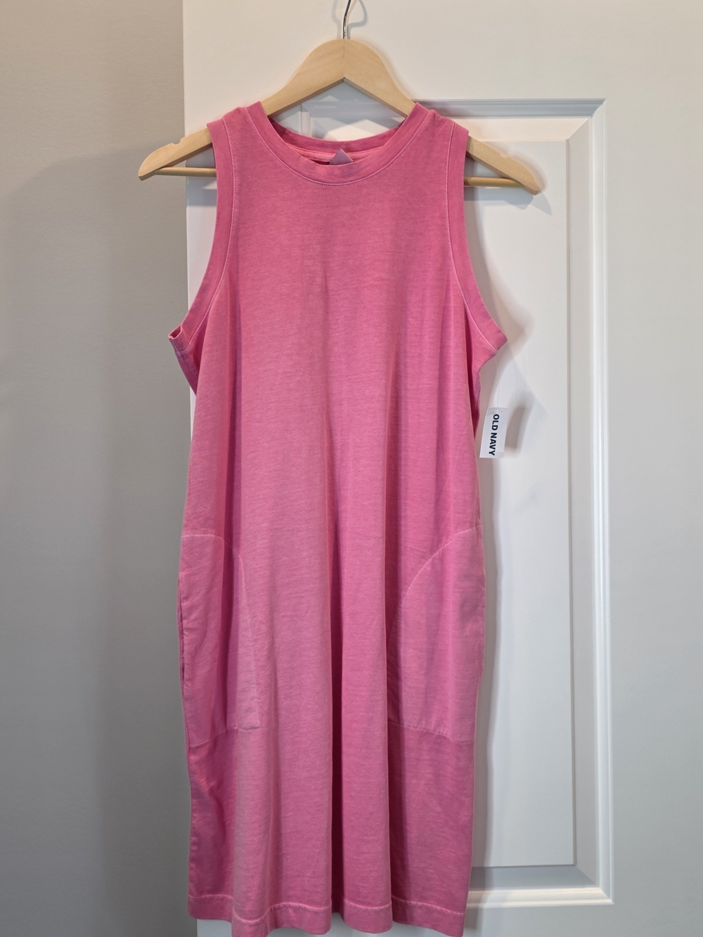 Old Navy Pink Sleeveless Midi Dress
